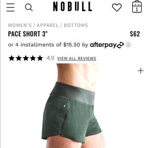 NoBull women’s running shorts
